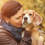 Woman and her dog