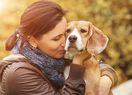 Woman and her dog